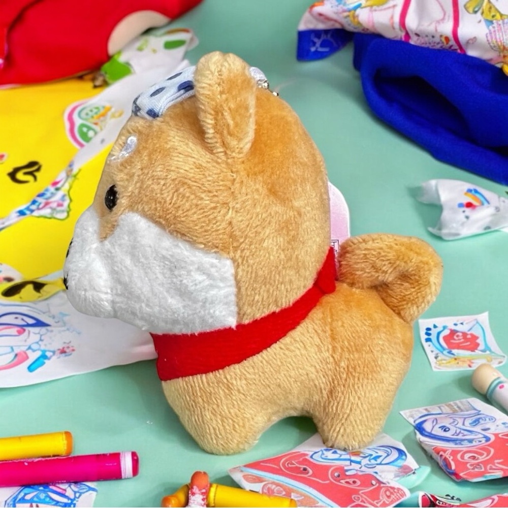 Mameshiba Kawaii Mascot Plush Ball Chain Shiba Inu Mameshiba Onsen Limited Ver. - Picture 14 of 16